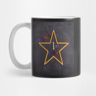 First Grade Teacher & Student, 1st Grade Team School Design Mug